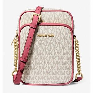MICHAEL KORS Jet Set Travel Medium Logo Crossbody Bag NWT